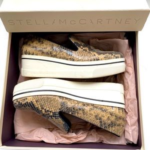 Stella McCartney (Vegan) Snakeskin platform loafer